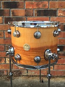 DW Drum Workshop Collector's Exotic 14"x11" Tom Natural over Olive Ash Burl USED