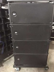 (4) RCF HDL20-A  Line Array HD20A  w/ RCF Kart
