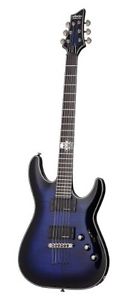 Schecter Blackjack Slim Line Series C-1 6-String Electric Guitar, Satin See-Thru