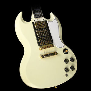 Used 2010 Gibson Custom SG Custom 3-Pickup VOS Electric Guitar Classic White