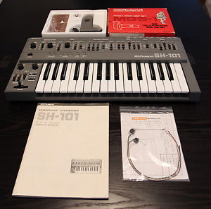 Roland SH 101 Analog Synthesizer with boxed mod grip and filter mod