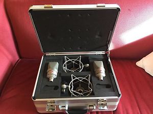Neumann TLM 103 Anniversary Microphone mic Pair Satin Nickel w 2 ea-1 Shockmount