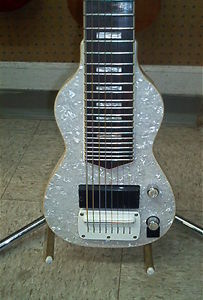 Dillion Non Pedal 8 String Lap Steel Guitar RETRO Mother of Pearl Finish