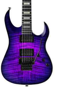 NEW DBZ DIAMOND HALCYON FMFR UV ULTRA VIOLET FLAME TOP GUITAR W/FLOYD ROSE