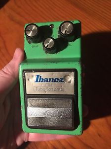 1981 Ibanez TS-9 Tube Screamer BLACK LABEL TA7555AP op amp JAPAN