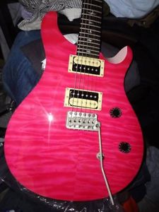Used! Paul Reed Smith PRS SE Custom24 Bonnie Pink Ebony Korina Back 100 Limited
