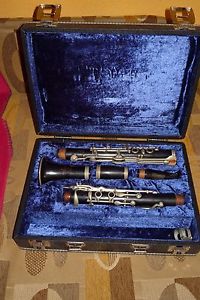 ANTIQUE  BEAUTIFUL CLARINET "A" V.KOHLERT SOHNE GRASLITZ CZECHO-SLOVAKIA 238288