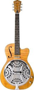 Washburn Resonators R45RCE Resonator Electric Guitar, Natural