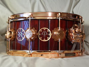 DW Collectors Exotic Time Machine 6.5x14 Maple VLT snare (Rush / Peart)