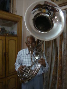 SUPERB SALE! NICKEL PLATED NEW Bb FLAT 24"SOUSAPHONE TUBA +M/P+WITH CARRY CASE