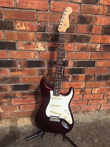 Mint Fender American Standard Stratocaster Burgundy Metallic with OHSC Free Ship