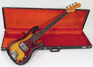 1966 Fender Precision Bass Sunburst with Case