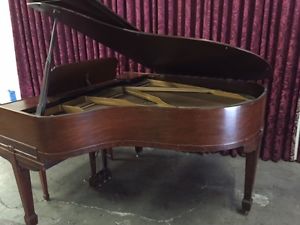 Story & Clark Baby Grand Piano Mahogany WATCH VIDEO Los Angeles 231545