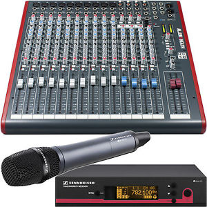 Allen & Heath ZED 18 Mixing Console with Sennheiser ew145G3 Wireless Mic System