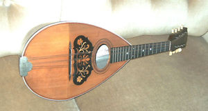 Alu-Mandolin: "MERRILL" - Mandoline: Bauch Aluminium - USA um 1910 - rar/top !