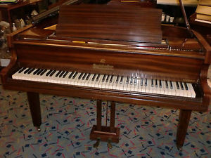 MARSHALL ROSE overstrung baby grand 4ft 2"mohogany good con can del £699 BUY
