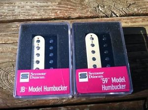 NEW Seymour Duncan SH-4 JB Bridge & SH-1 59 Neck ZEBRA Humbucker Pickup Set