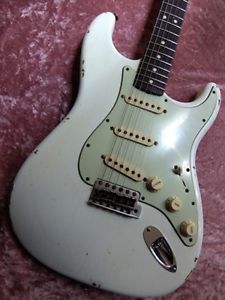 Fender 1963 Stratocaster Relic OlympicWhite made 2015 Electric Free Shipping