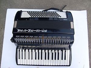 WELTMEISTER TOPAS ACCORDION w/LIMEX MC3 Audio Control System  excel condition