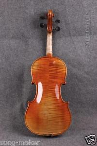 4/4 Acoustic Violin Russia Spruce Top Powerful Sound Nice Flame Maple New #2059