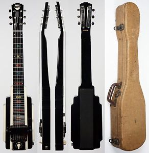 1940 National New Yorker Lap Steel Hawaiian Guitar, Rare Version with Geib Case