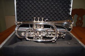 Virtually New Silver plated Smith-Watkins Bb Cornet - K2 leadpipe