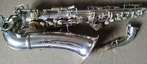 1946 C.G. Conn Silver Plate 6M VIII Alto Saxophone - Fresh Repad! Gig Ready!