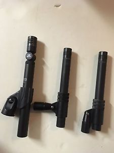 AKG C460B, (2) DPA 4015 Microphones With Clips