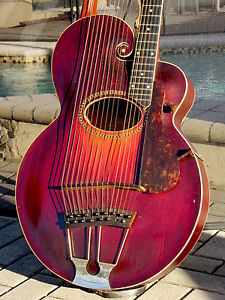 1917 GIBSON Style U Harp Guitar Museum Quality & all original !