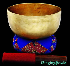 Antique Tibetan Singing Bowl: Thado 7 3/8", ca.18th Century, E+8 & A#+8. VIDEO