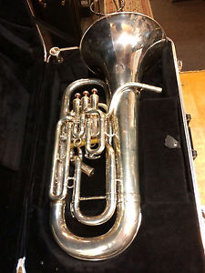 Boosey & Hawkes (Besson) Sovereign 967 Bb Euphonium with Globe Stencil