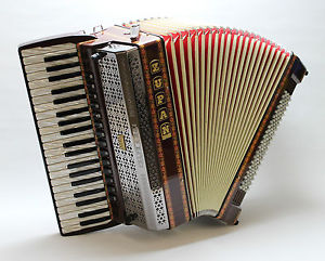 AKKORDEON ZUPAN ALPE V EA HELIKON, Palisander, mit Profi-Einbaumikro + Gewährl.