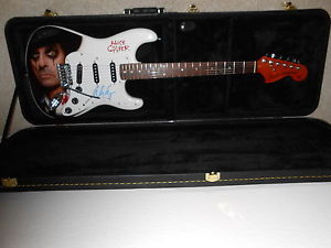 Fender Stratocaster Alice Cooper Airbrush Painted Portrait Signed w/ COA Proof