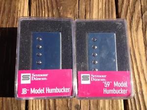 NEW Seymour Duncan SH-4 JB Bridge & SH-1N 59 4 Conductor NICKEL Pickup Set