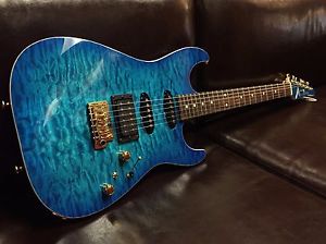 Tom Anderson Drop Top BORA BORA TO TRANS BLUE BURST Electric Guitar