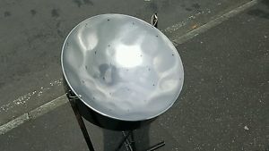 Black and silver, Panland,  tenor steel pan drum