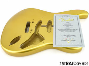 USA Fender Custom Shop NOS Pro Strat BODY Stratocaster Nitro Guitar HLE Gold