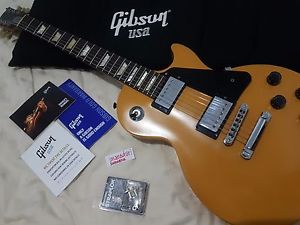 Gibson les paul studio yellow satin 2012 faded papers gig bags electric guitar