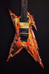Dean Dimebag Razorback Explosion Lefty Left Electric Guitar w/ HSC-Free Shipping