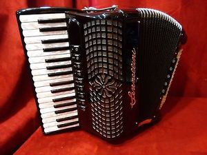 New Serenellini 344 Cassotto Piano Accordion Black LMMH 34 96
