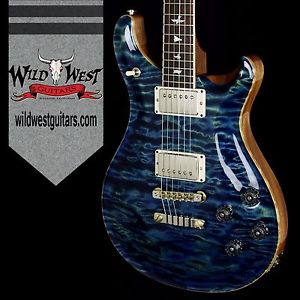 PRS Wood Library 10 Top McCarty 594 Quilt Top River Blue W/Brazilian Fretboard
