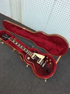 2015 Gibson Les Paul Traditional Pro With Case Transparent Cherry Nice Guitar