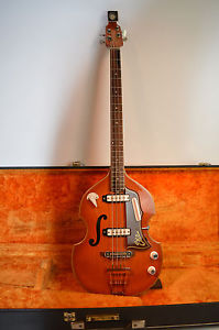 Vintage 1960's Eko 995 Violin Beatle Bass w/ Case.