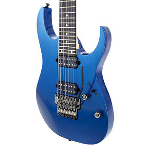 2016 Ibanez Prestige RG 752 Cobalt Blue Metallic 7 String Electric Guitar