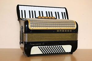 Accordion Hohner Concerto III 72 bass Akkordeon Fisarmonica + Case Free Shipping