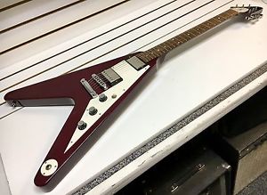 2001 GIBSON USA Flying V ELECTRIC Guitar w/OHSC Limited Edition RED V98