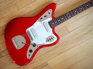 1998 Fender Jaguar '62 Vintage RI Electric Guitar JG66 Candy Apple Red Japan CIJ
