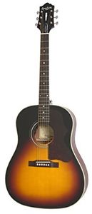 Epiphone EME4VSSNH1 J-45ME Chitarra Elettroacustica con Spalla Inclinata, Ragger