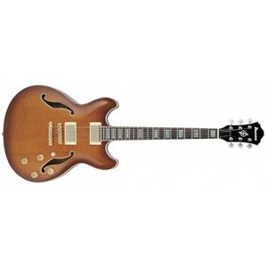 Guitare électrique ¼ de caisse Ibanez AS93-VLS - brun violon