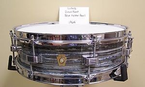Vintage 1964 Ludwig Downbeat Snare Drum - Oyster Blue Pearl